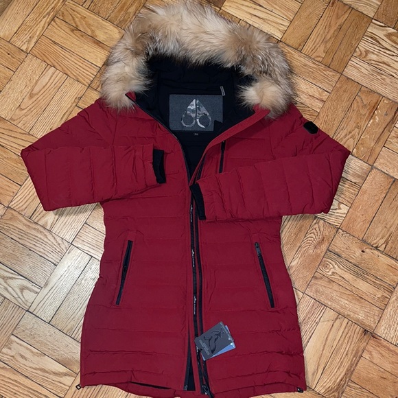 Moose Nuckles Roselawn jacket po# 004276A red rock. NWOT - Picture 3 of 11